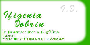 ifigenia dobrin business card